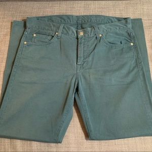 7 For All Mankind Slimmy Jeans (Green - Size 33)